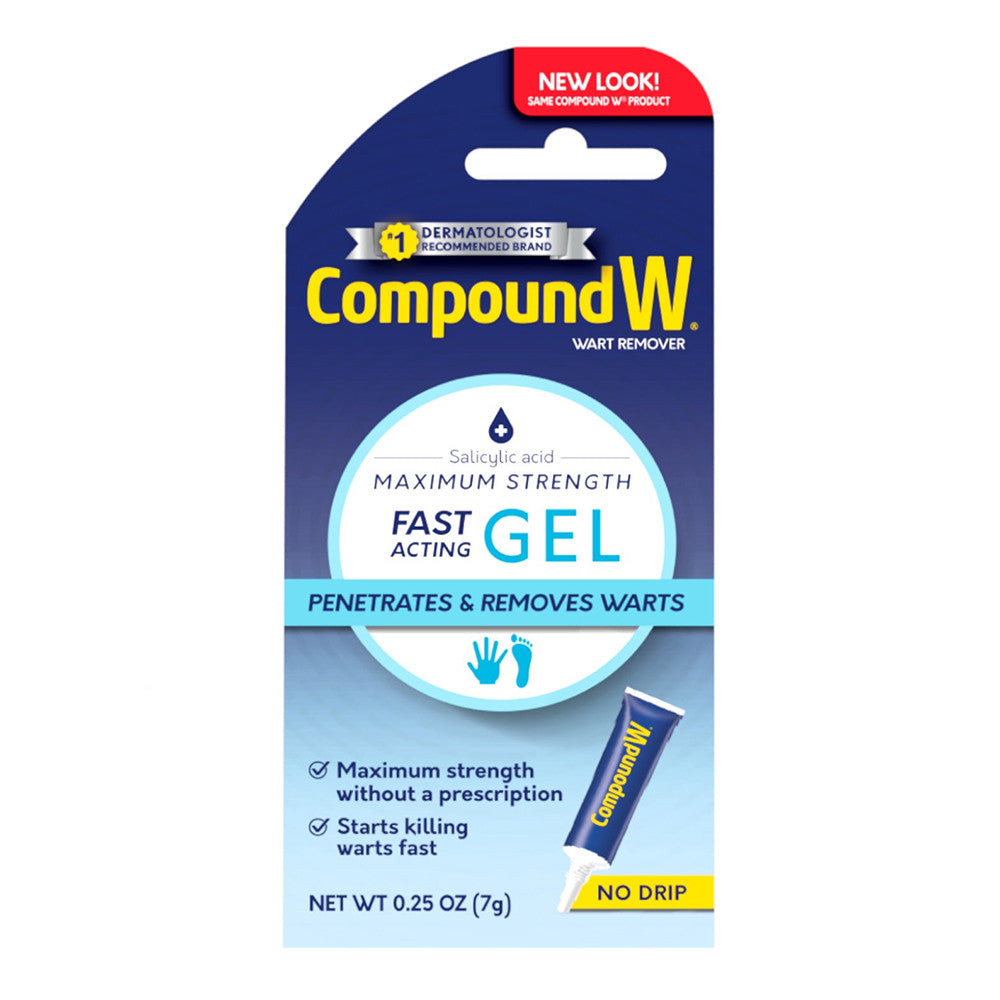 Compound W Wart Remover, Maximum Strength, Fast Acting Gel, 0.25 Oz
